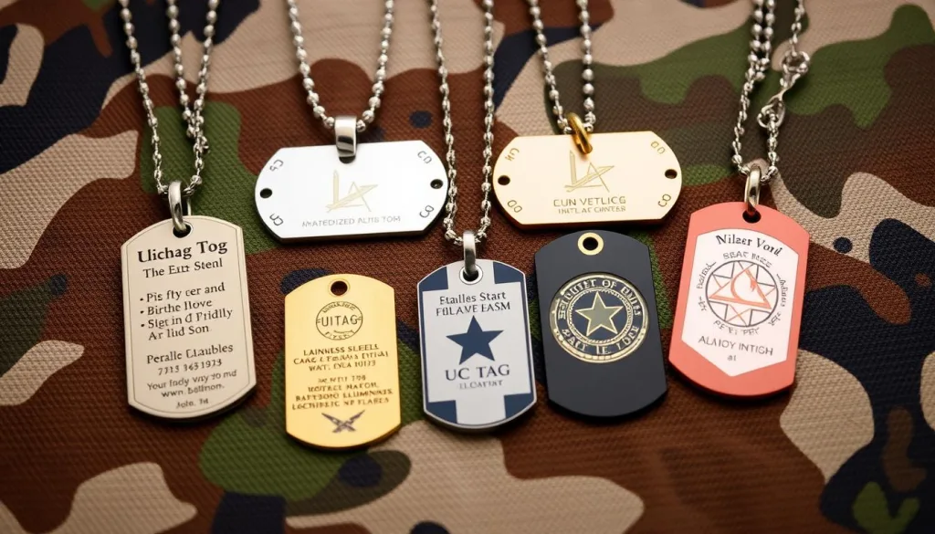 Personalized military tags for veterans