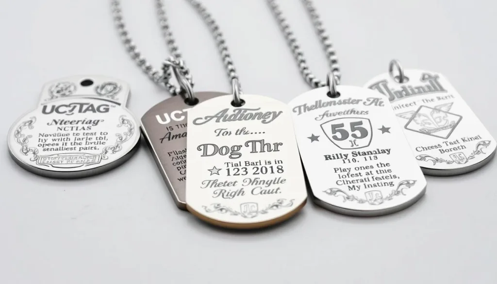 custom engraved military dog tags