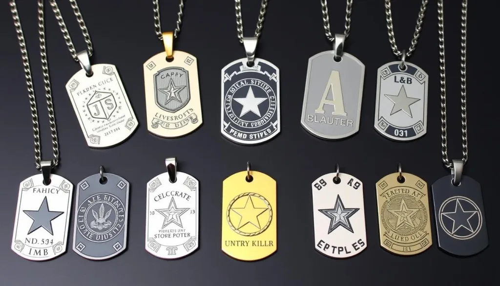 custom military ID tag