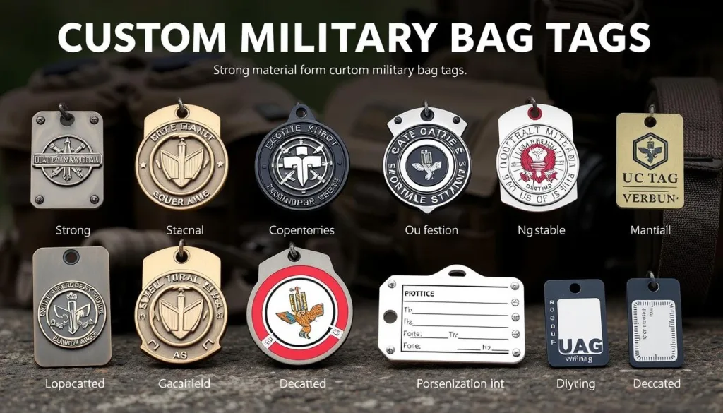 custom military bag tags