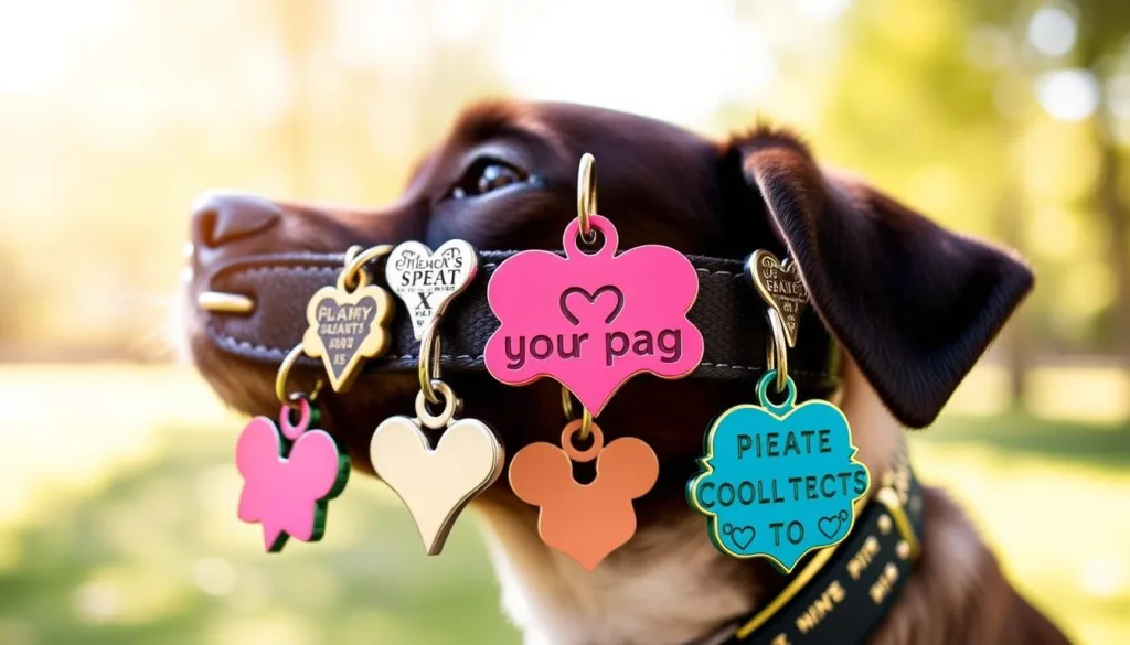 customizable dog collar tags