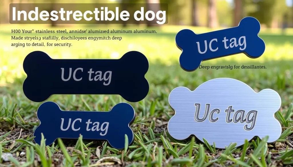 indestructible dog name plates