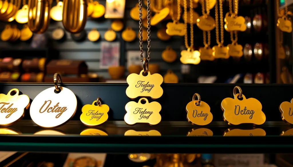 local gold pet identification tags