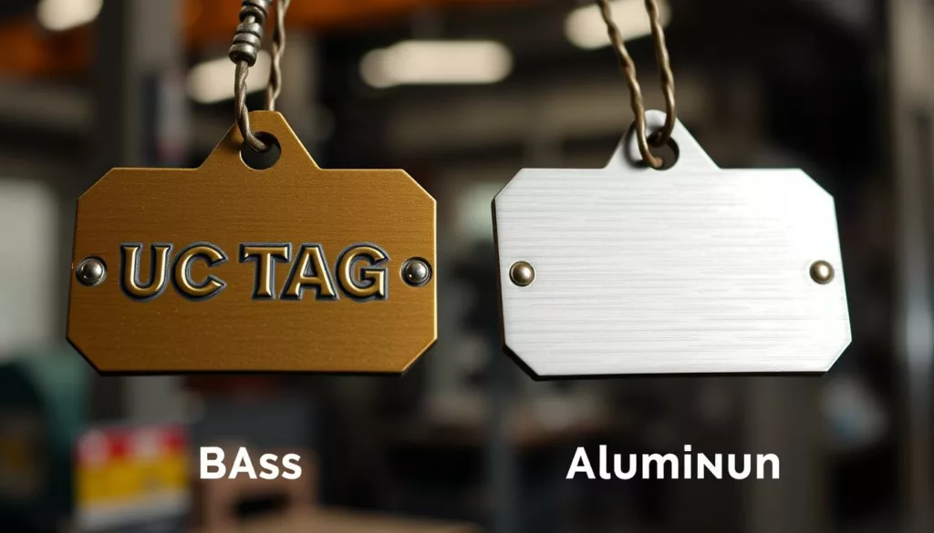 Metal Tag Brass vs Aluminum