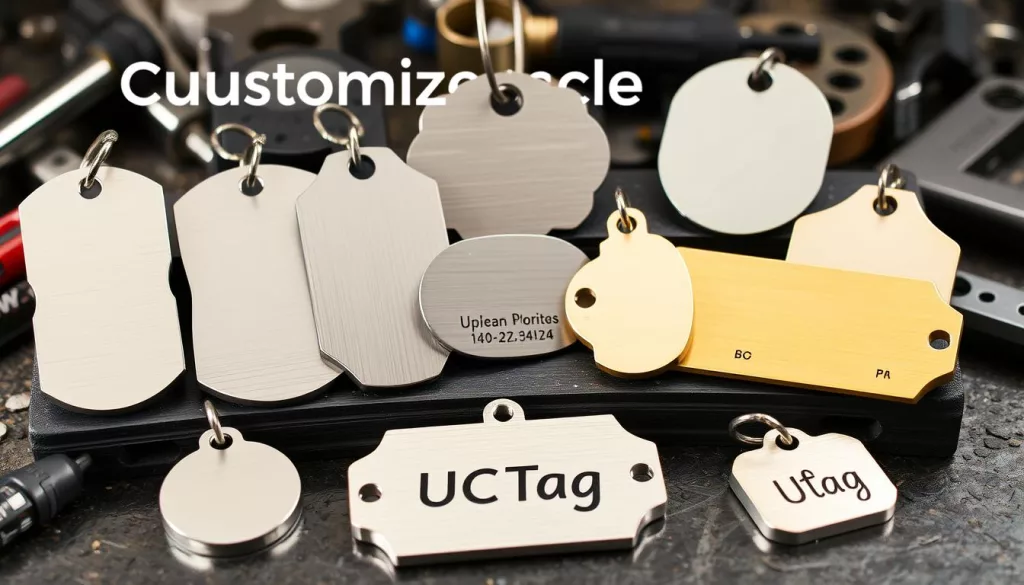 customizable metal tags