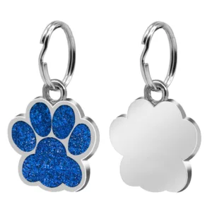 Custom Paw Shaped Dog Tag 1