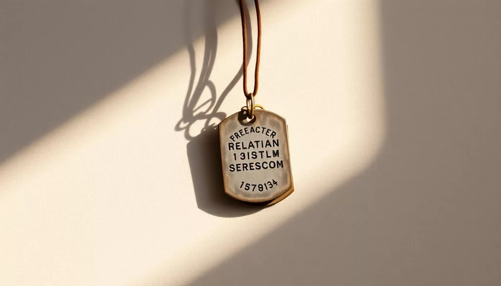 military identification tags