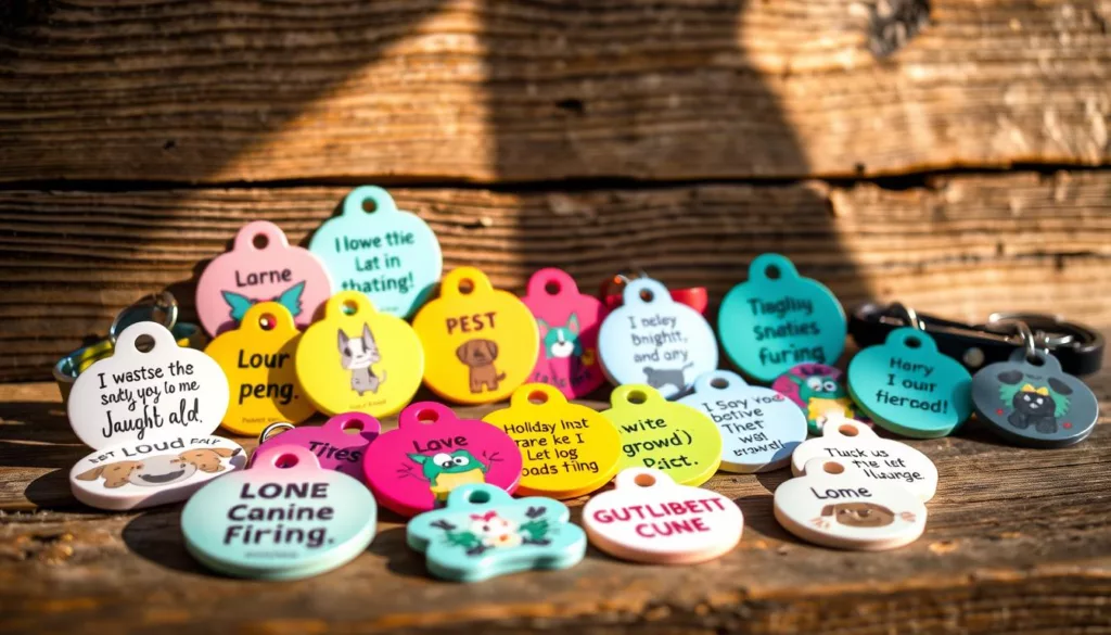 funny pet ID tags