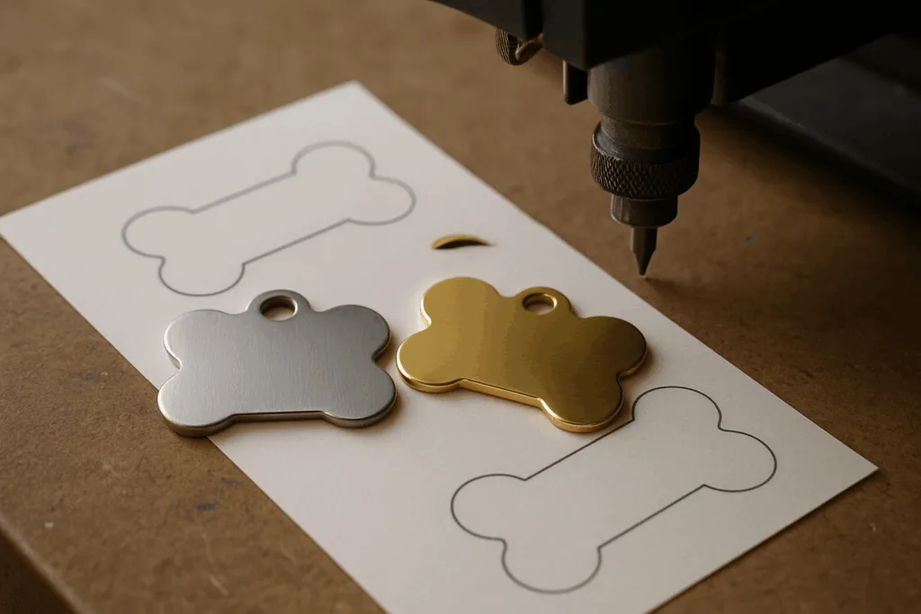 dog tag engraving process