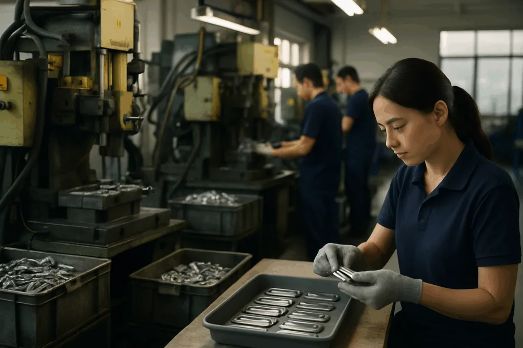 factory metal luggage tags