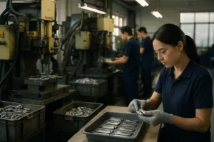 Highlights the manufacturing expertise and attention to detail in creating durable customized luggage bag tags.