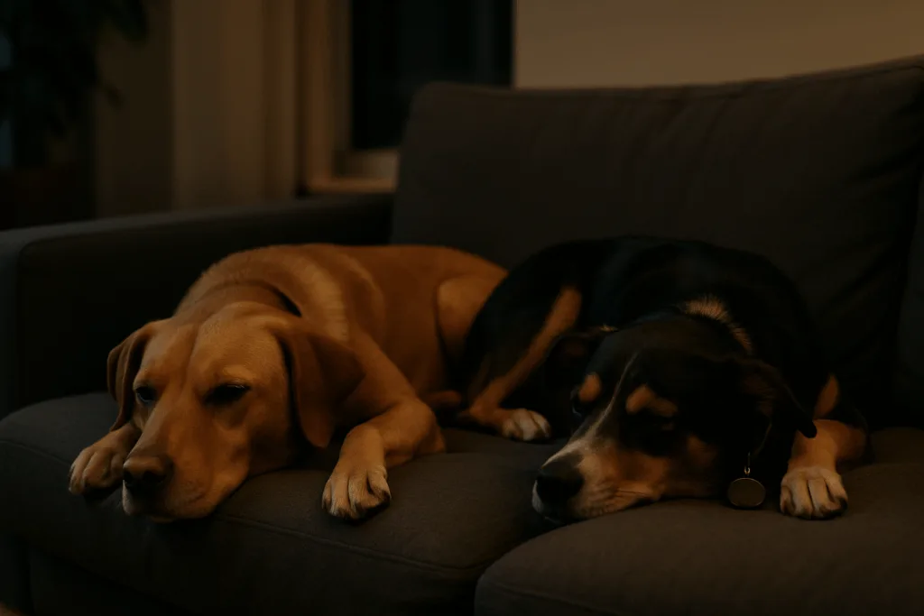 silent dog tags apartment night