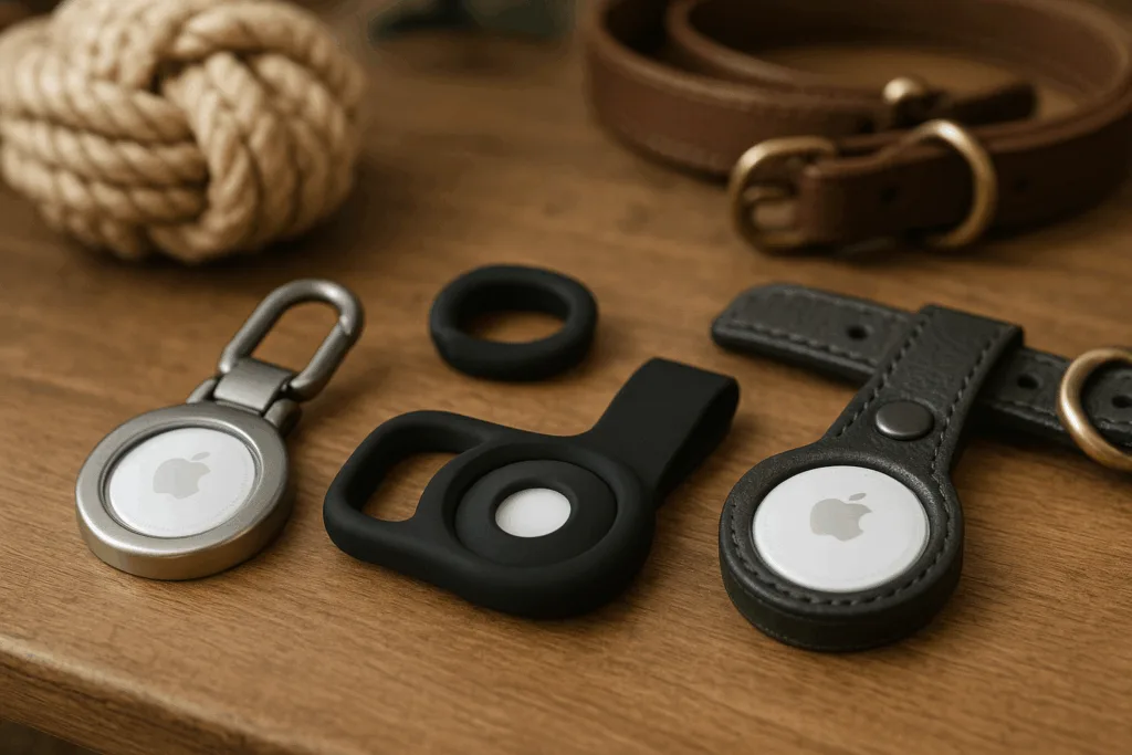 variety airtag holders dog collars