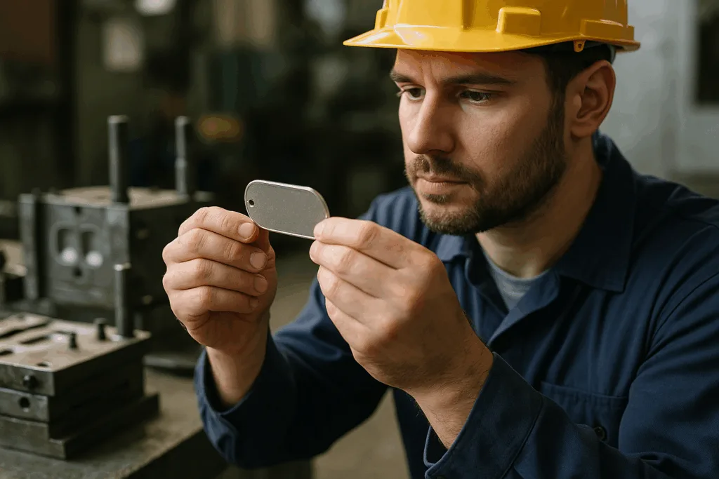 die cast custom dog tag qc