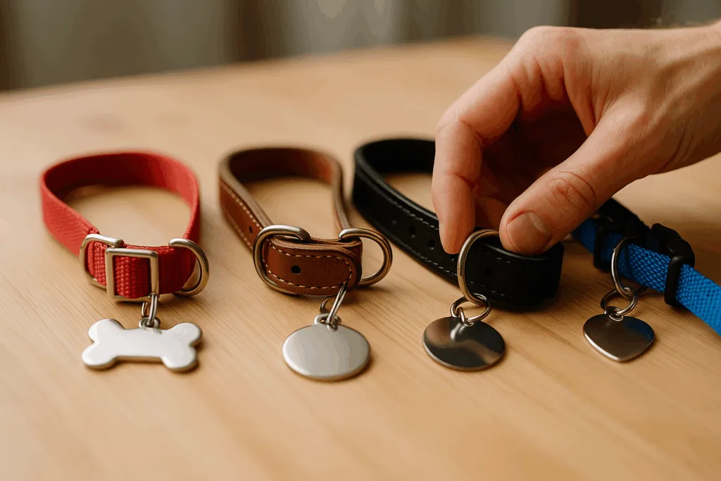 dog collar widths tag size guide