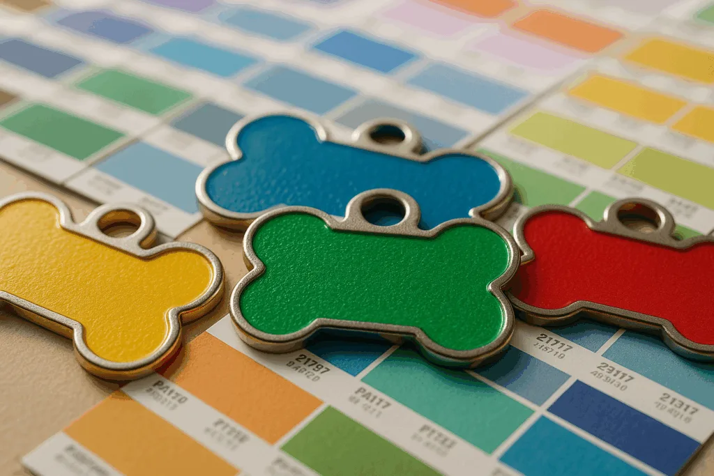 enamel dog tags color charts