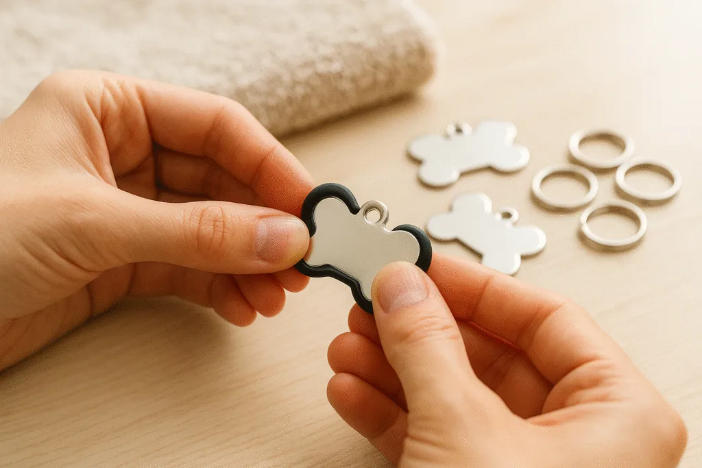 installing silicone tag silencer