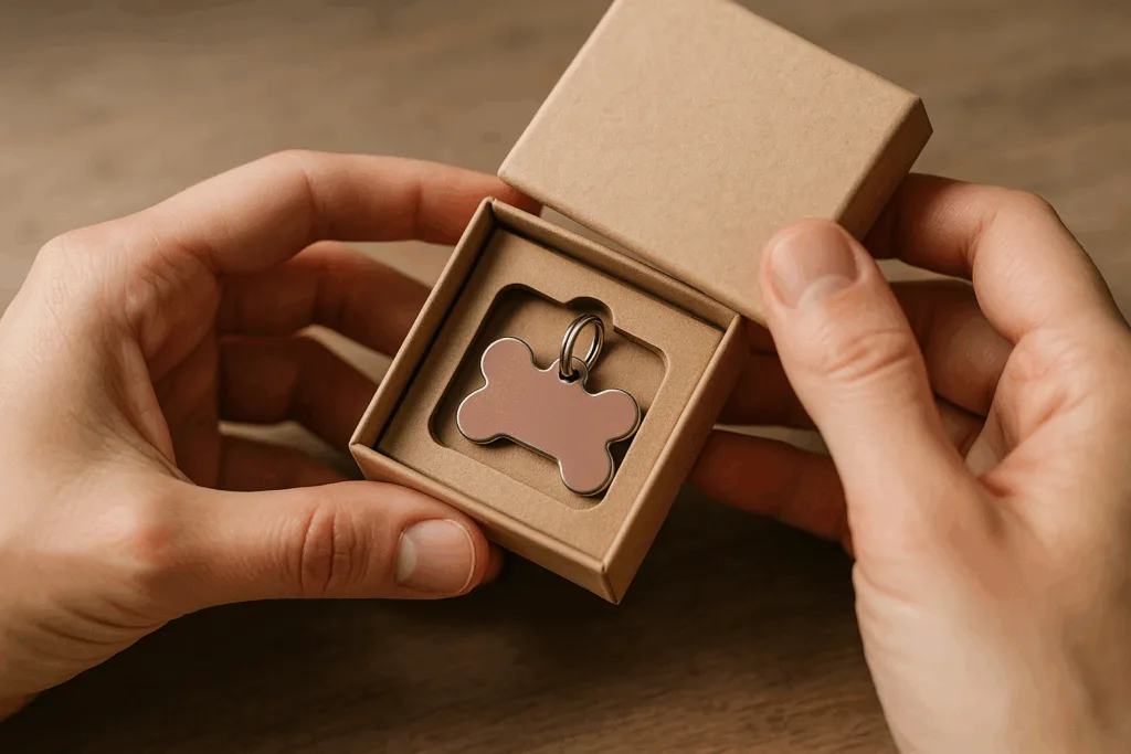 kraft box dog tag unboxing