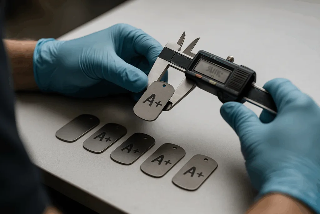 laser engraving depth uc tag dog tags