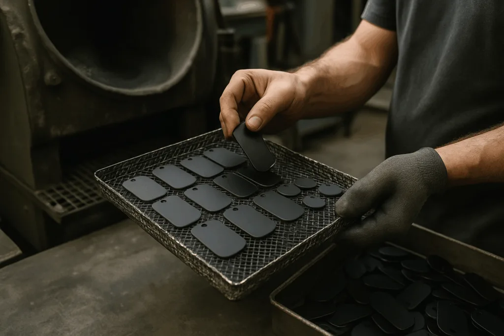 Owner-Pet Matching: “Best Friend” Tag Sets 2 qc matte black owner pet tag sets factory