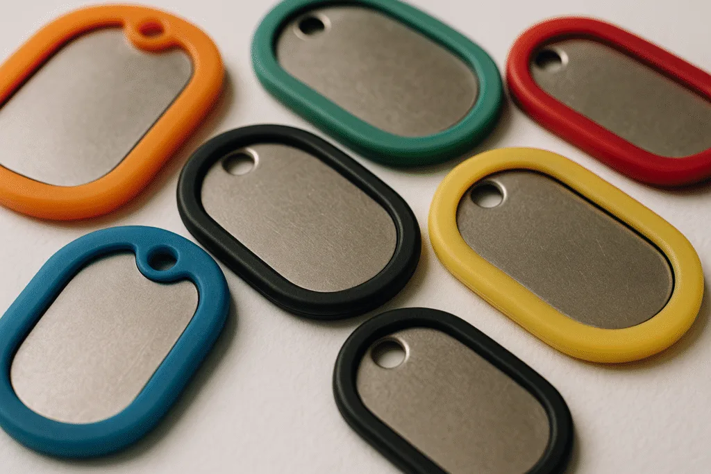 silicone rubber dog tag silencers