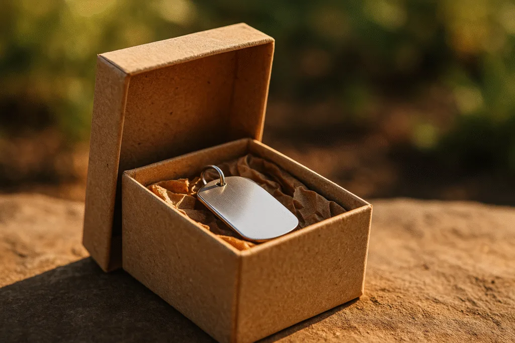 sustainable packaging dog tags