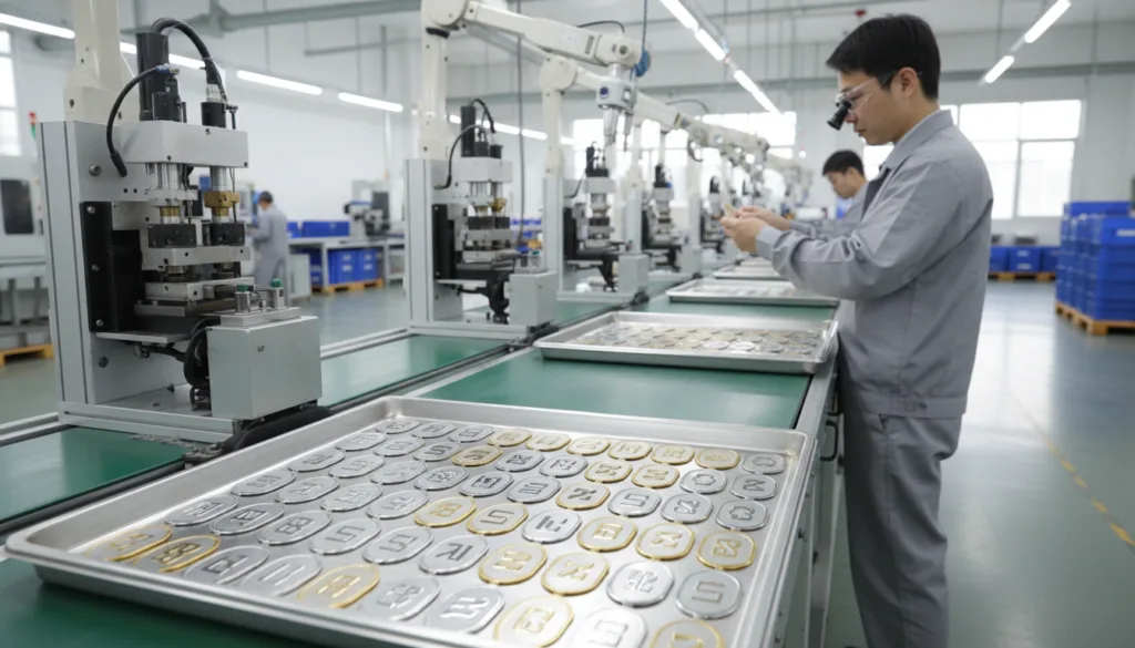 Custom Logo Luggage & Bag Metal Tags — Premium Branding Solution 2 bulk logo tag production