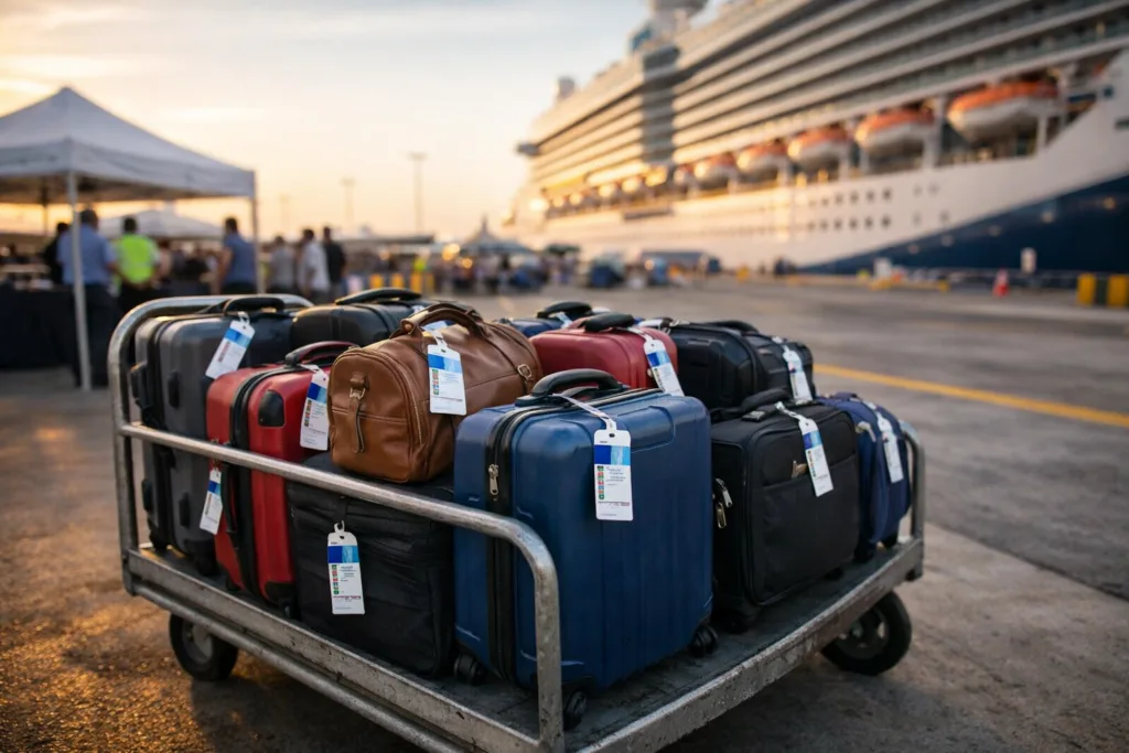 How to Print Cruise Luggage Tags at Home (Step-by-Step) 3 cruise embarkation luggage tagsjpg