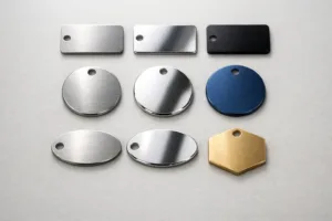 custom metal tags manufacturer samples of finishes
