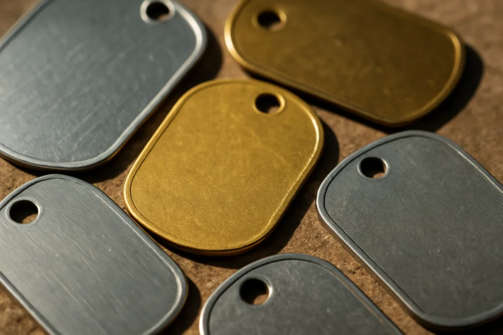Custom Logo Dog Tags — Metal Process, Design Guide & Bulk Buyers 1 dog tag manufacturing metals