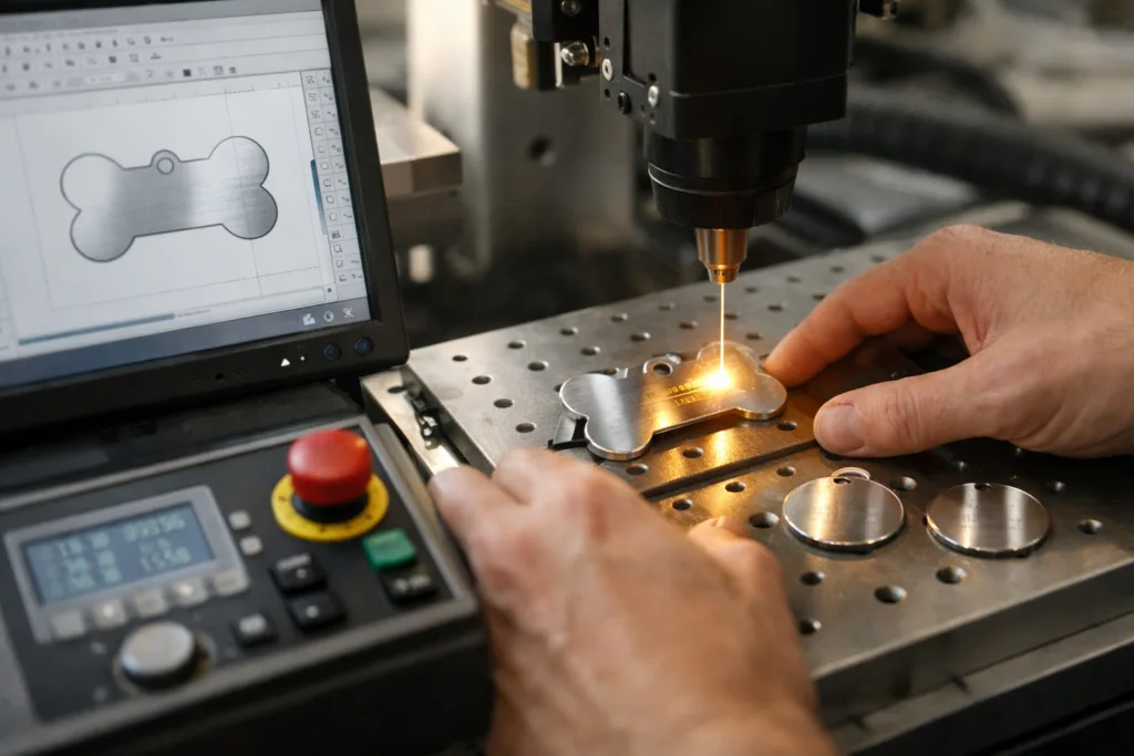 Custom Dog Tags for Pets — Wholesale & Manufacturing Process 2 laser engraving custom tags