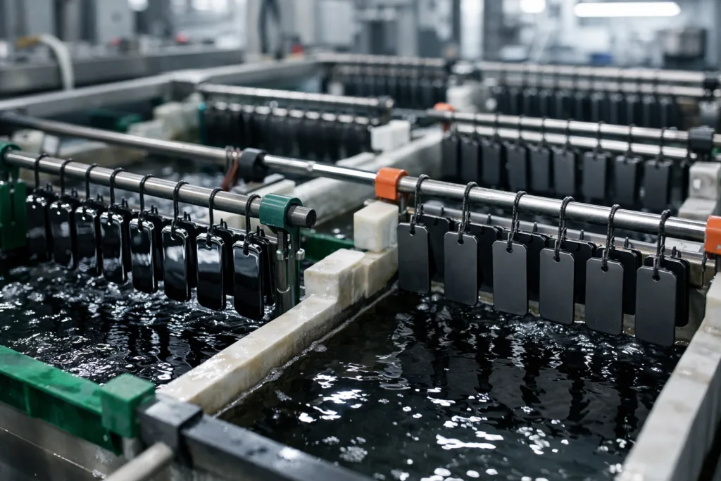 Black Nickel vs. Black Dye: 7 Expert Secrets for Stunning Black Metal Finishes 1 black nickel plating industrial process