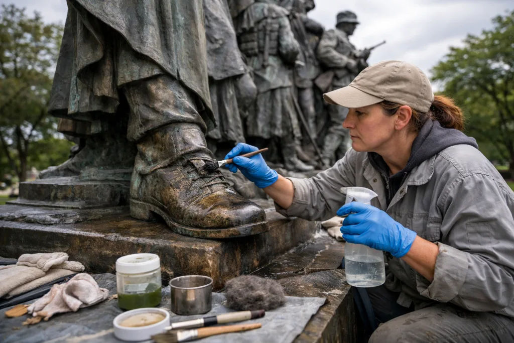 7 Fascinating Facts on Copper & Bronze: Why Patina Makes History and Art Shine 3 bronze monument patina conservation