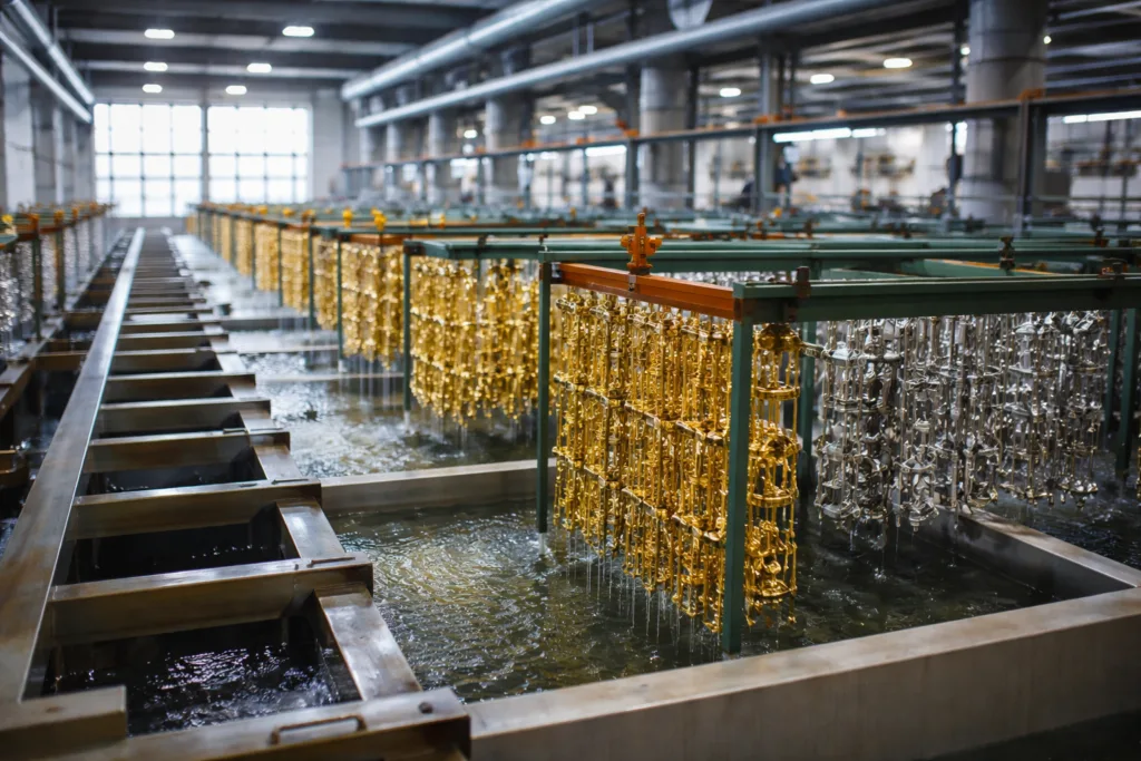 7 Insider Facts: Gold & Silver Plating Makes Luxury Look Affordable 3 industrial gold silver plating workshop