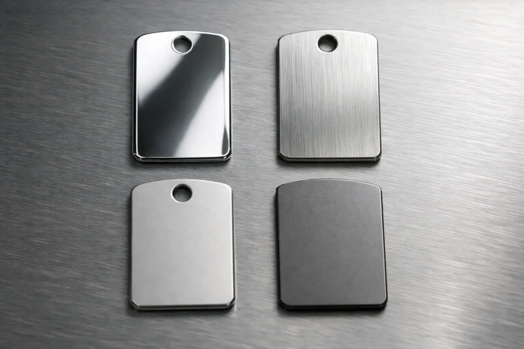 The Shining Standard: 17 Practical Ways High Polish Mirror Finish Transforms Luxury Tags & Keeps Them Flawless 2 luxury tags mirror brushed matte finish comparison