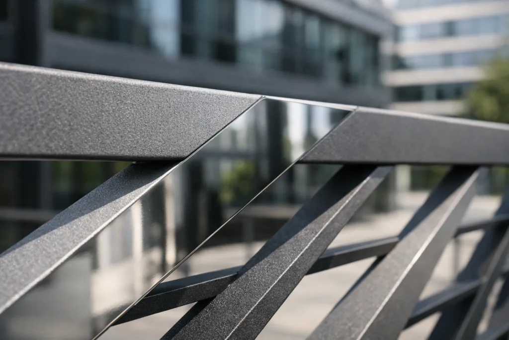 Sandblasting for Modern Matte Metal: Top-Quality Contrasts in Design & Production 3 sandblasted matte architectural railing