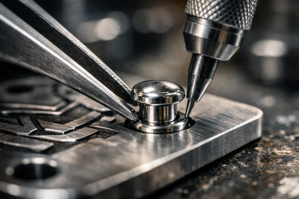 Choosing the Right Badge Attachment: Safety Pins vs. Clutch Pins Explained for Engineers & Buyers 2 clutch pin metal tag install