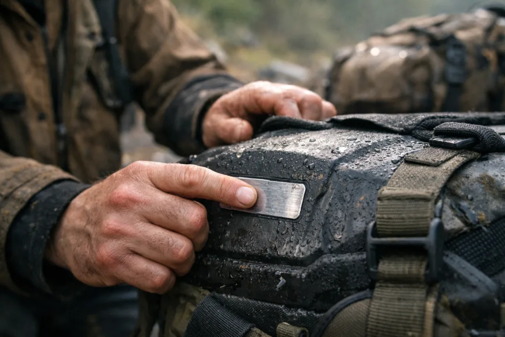 Stick-On Metal Logo Tags: How 3M Adhesive Backings Supercharge Durability & Branding Performance 3 durability testing adhesive backing metal logo tags