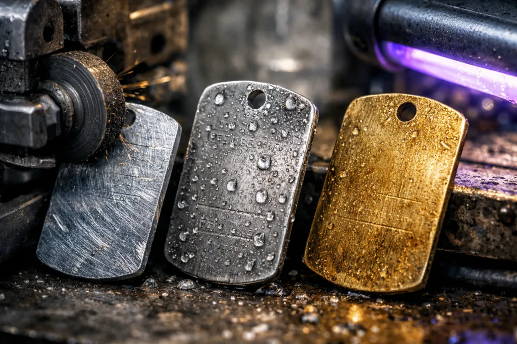 Expert Font Size Guide: Choosing the Minimum Legible Text for Metal Tag Engraving and Stamping 2 durability testing font size engraving stamping