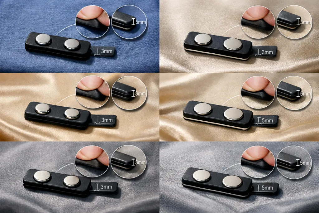 Zero-Damage ID: The Expert Guide to Magnetic Name Tag Backings and Fabric-Safe Attachments 2 magnetic backings type comparison