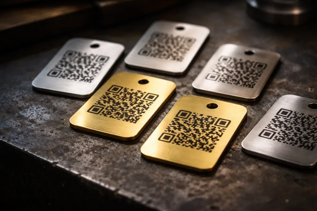 Expert Guide: Designing QR Codes That Scan Every Time on Metal Tags 2 qr code tag material comparison