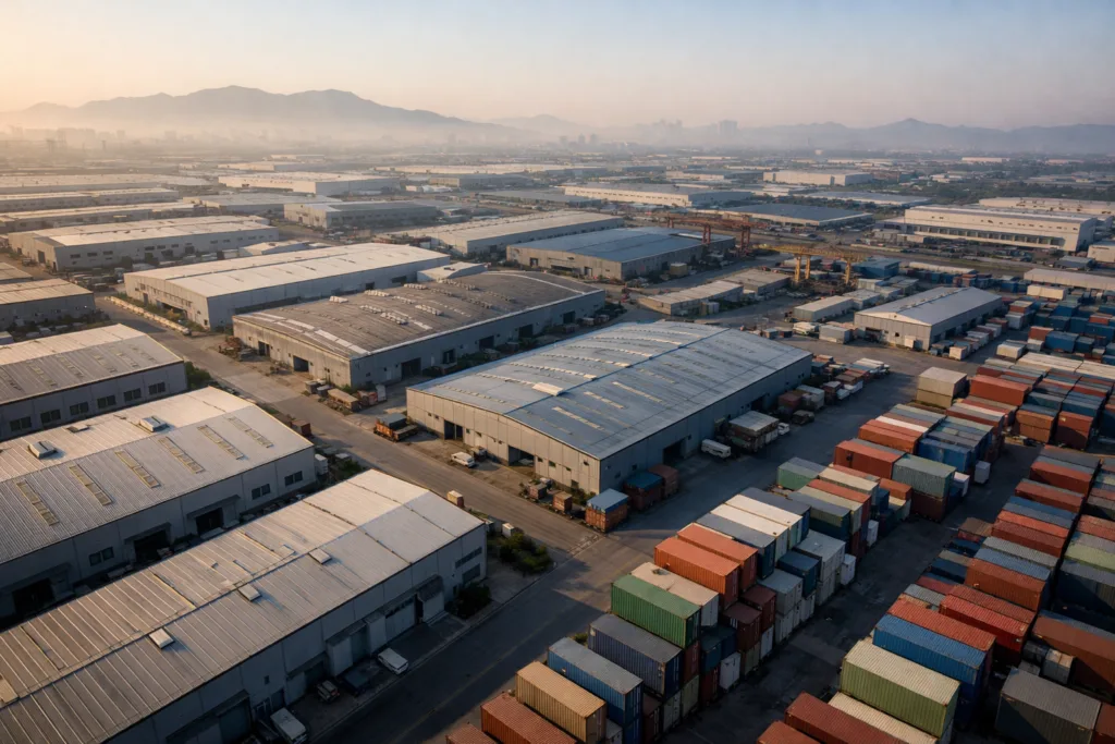 Your Essential Guide to Sourcing and Vetting Manufacturers in China for Durable Metal Tags 1 A sweeping top-down image highlighting China’s organized and massive manufacturing infrastructure, perfect for explaining sourcing context to B2B buyers evaluating global supply chains.