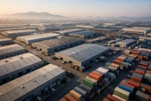 A sweeping top-down image highlighting China’s organized and massive manufacturing infrastructure, perfect for explaining sourcing context to B2B buyers evaluating global supply chains.