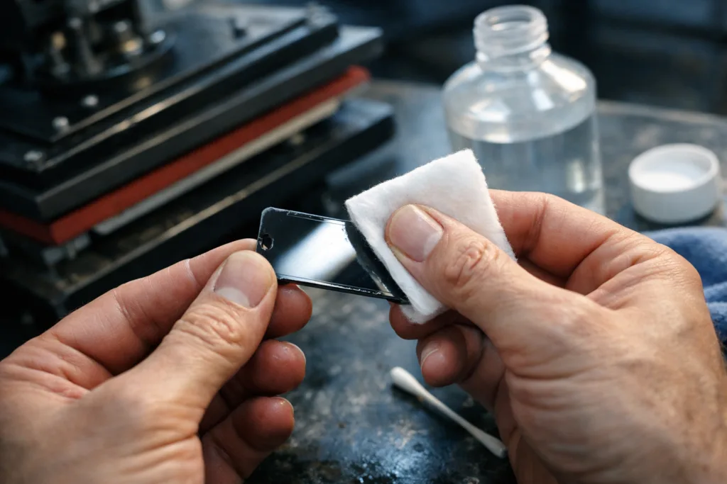 Expert Guide: How to Prepare Metal Sublimation Blanks for Industrial-Quality Heat Press Printing 2 cleaning sublimation metal tag