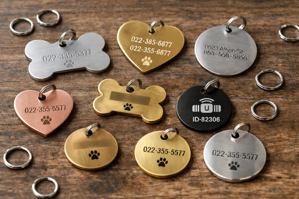 Military vs. Pet Dog Tag Sizes: Specs, Materials, and Buyer Guide for Industrial Applications 2 pet dog tag sizes materials comparison