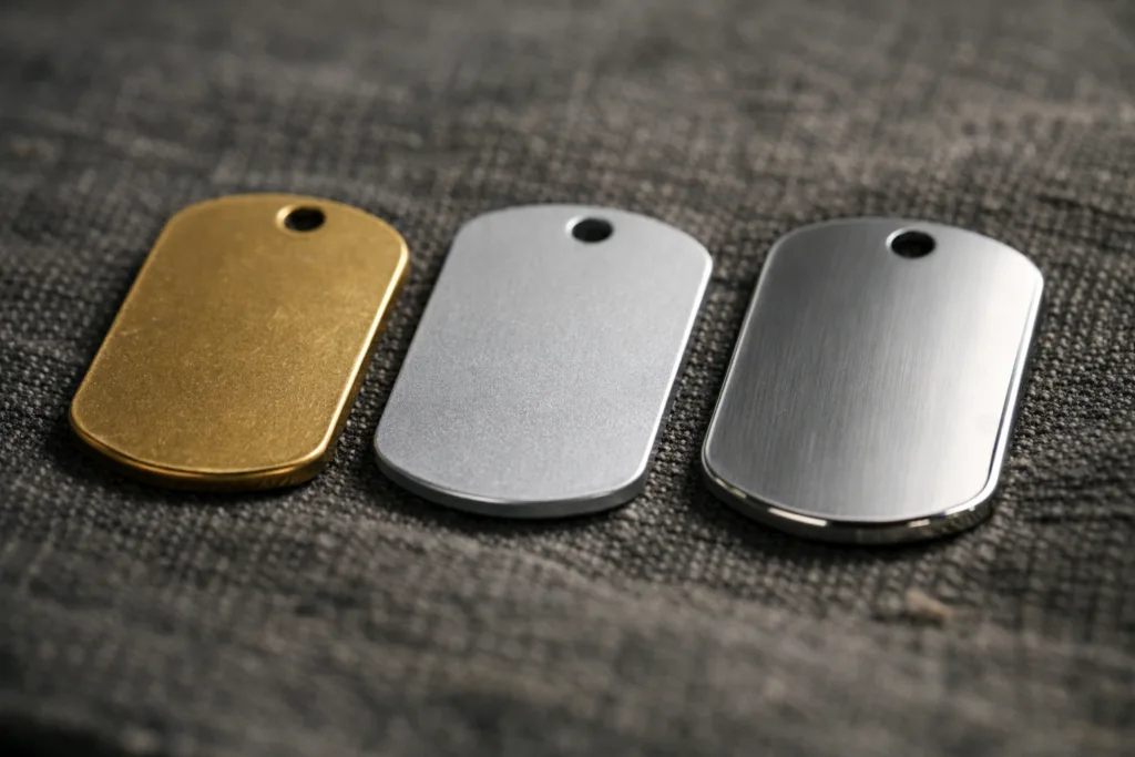 Is Brass the Best Choice for Pet Dog Tags? Durability, Design, and Buyer Secrets Revealed 2 brass aluminum stainless dog tags comparison
