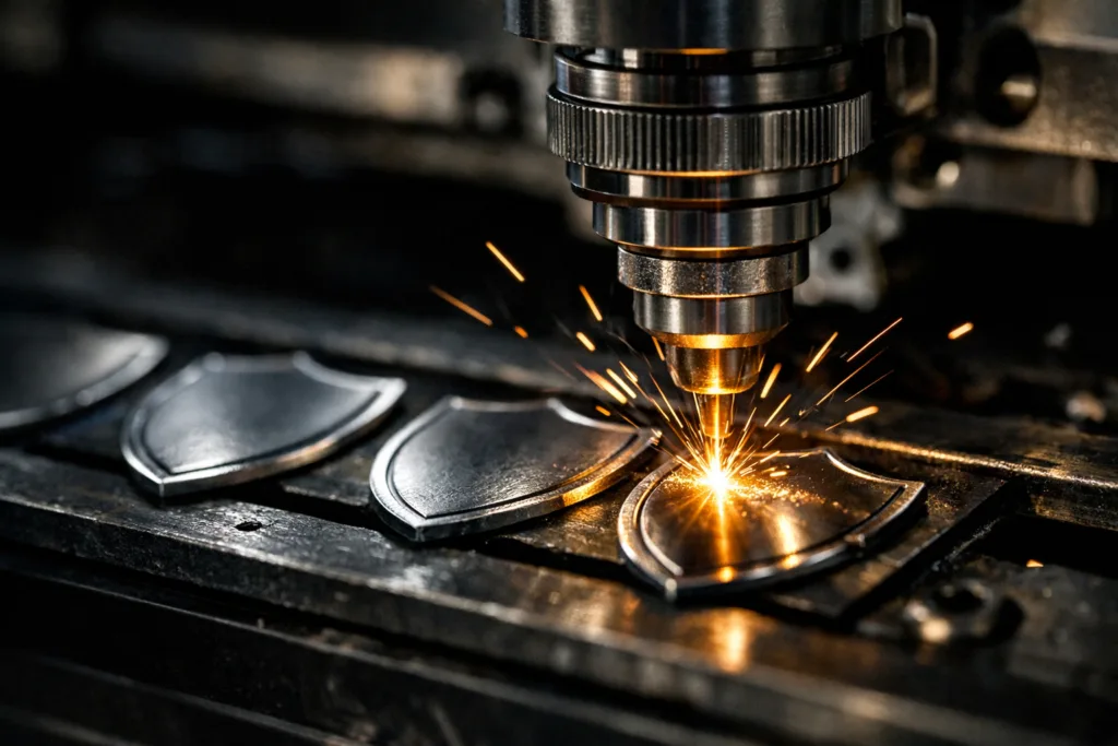 How Shield Shapes and Heraldry Elevate Modern Club Identity & Custom Tag Design 2 laser engraved shield tags factory