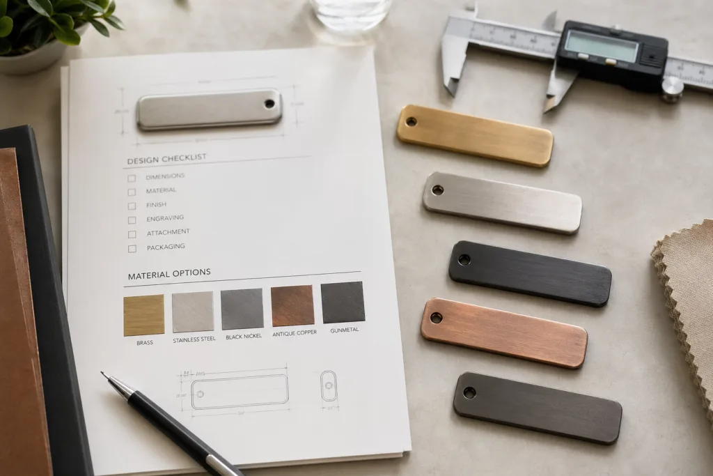 How to Achieve Luxury Branding with Affordable Metal Tag Solutions 3 metal tag order checklist luxury branding