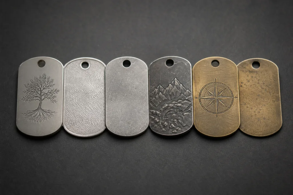 Sticker Labels vs. Metal Tags: The Essential Guide to Durable Product Branding 2 metal tags material comparison