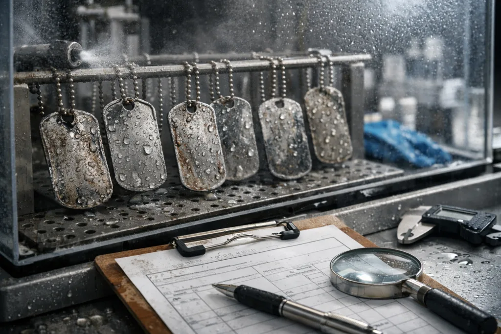 How to Ensure Your Military Dog Tags Meet Official Government Specs: Ultimate Guide 3 military dog tag durability testing